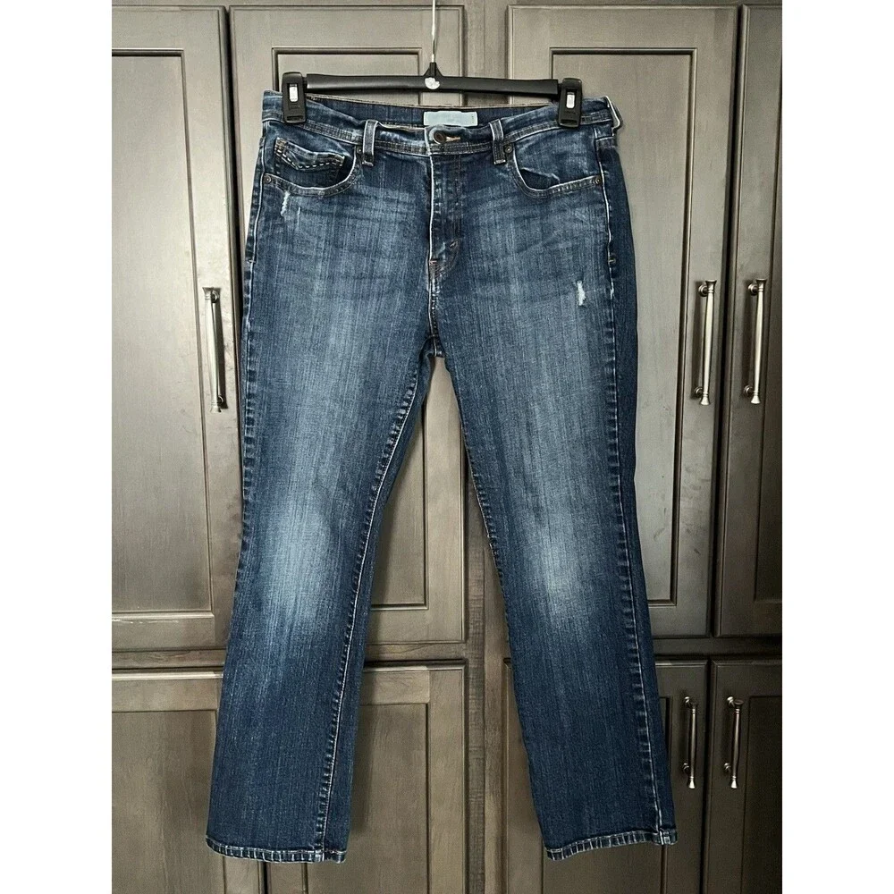 Levi's 505 Straight Leg Jeans Women's Size 12 S/C Medium Wash Denim